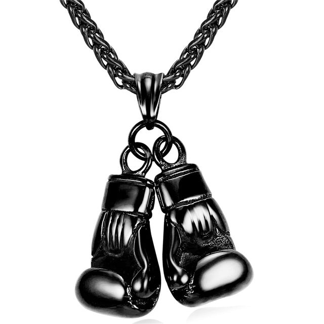 Pair Boxing Glove Charm Men Necklace - FanFreakz