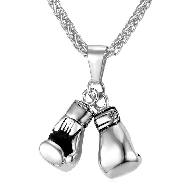 Pair Boxing Glove Charm Men Necklace - FanFreakz