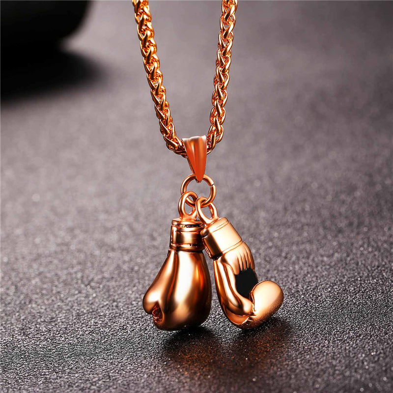 Pair Boxing Glove Charm Men Necklace - FanFreakz