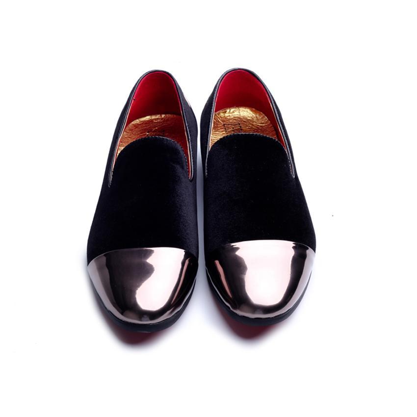 Shiny Heel and Toe Men Simple Loafer Shoes - FanFreakz