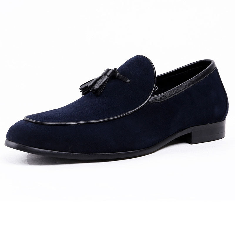 Suede Tasseled Semi Formal Style Business Men Loafers Shoe - FanFreakz
