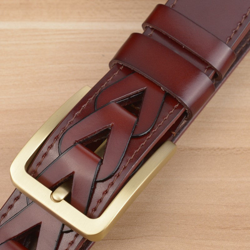 Men Chained Style Leather Belt - FanFreakz