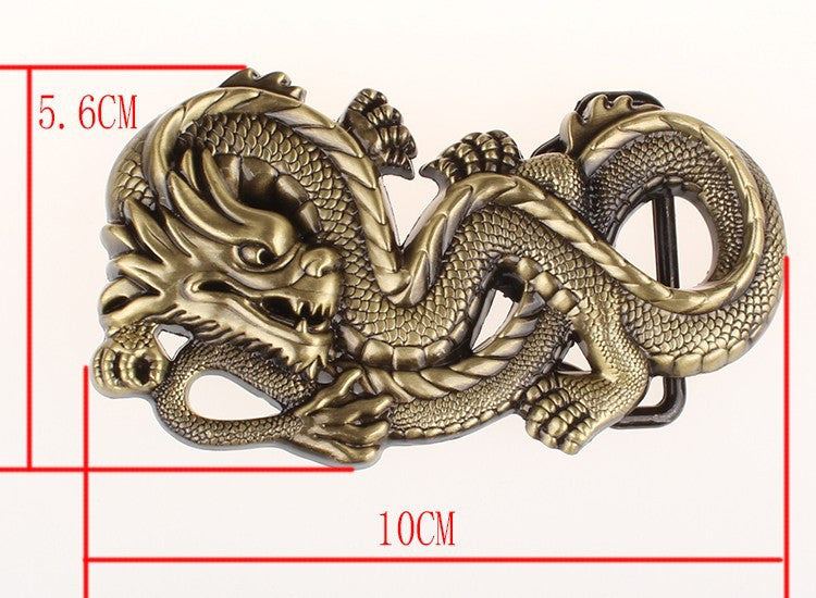 Rock Style Chinese Dragon Buckle Men Belt - FanFreakz