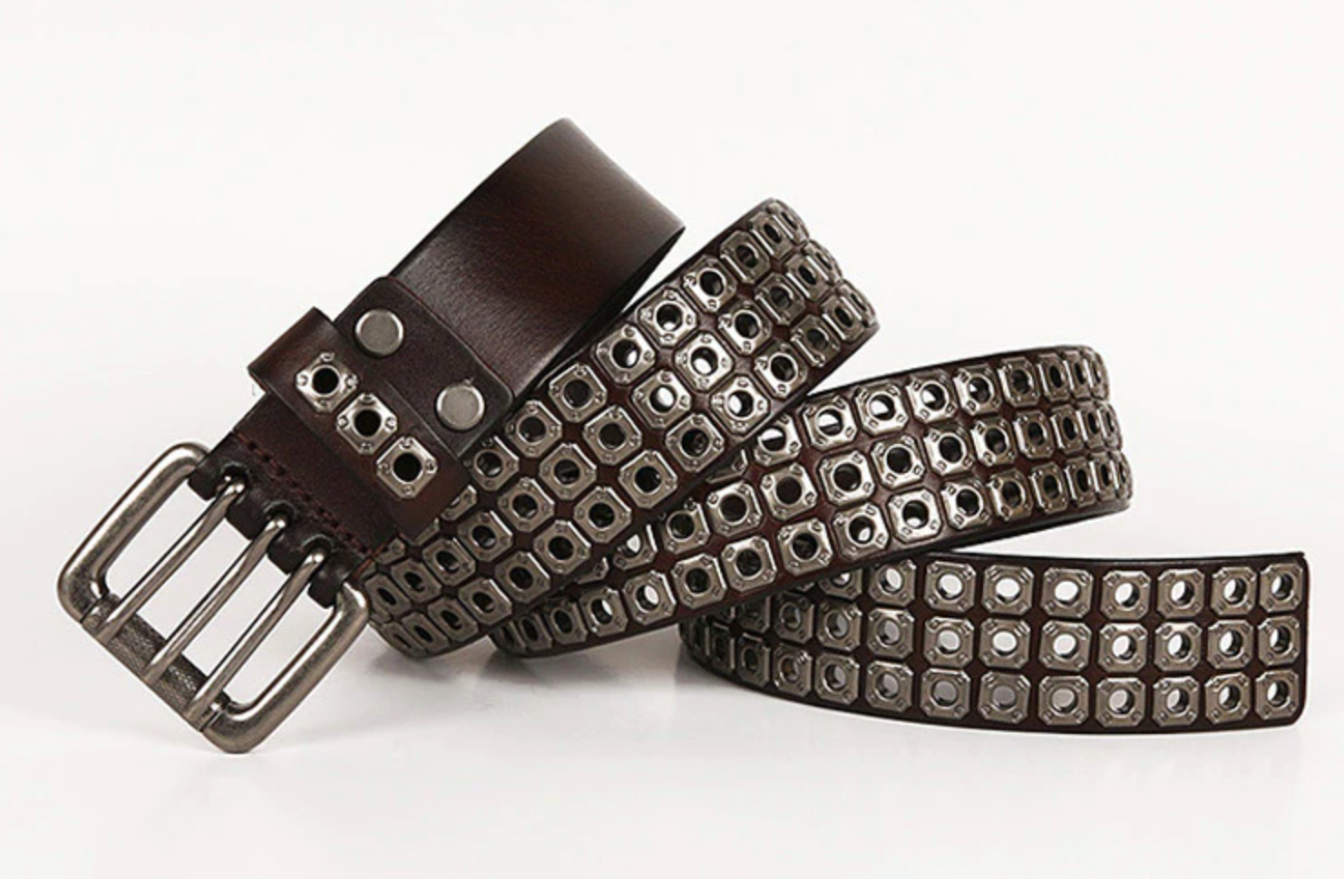 Punk Rivet Men Rock Style Belt - FanFreakz