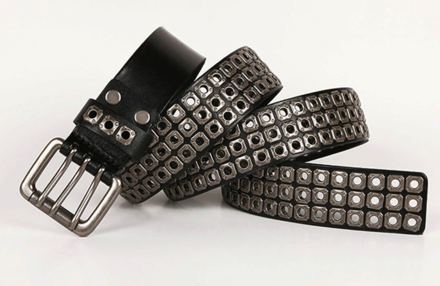 Punk Rivet Men Rock Style Belt - FanFreakz