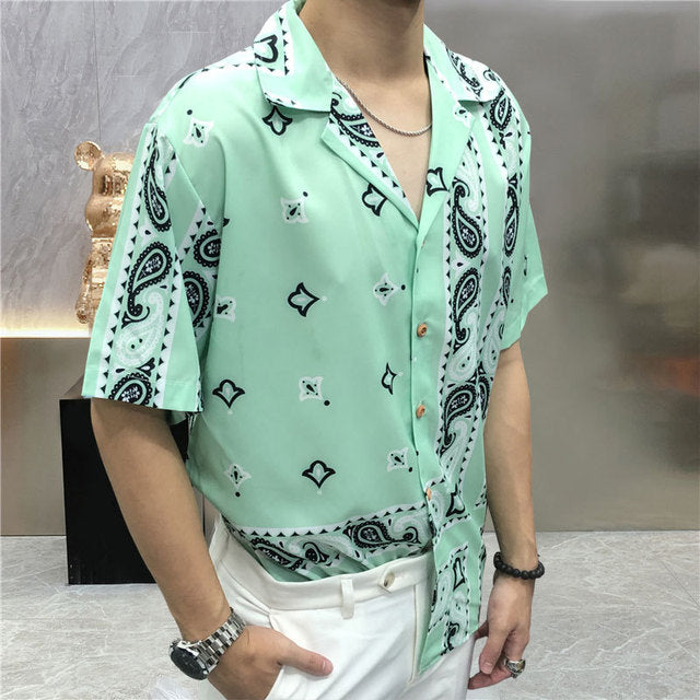 Streetwear Vintage Ethnic Print Shirt