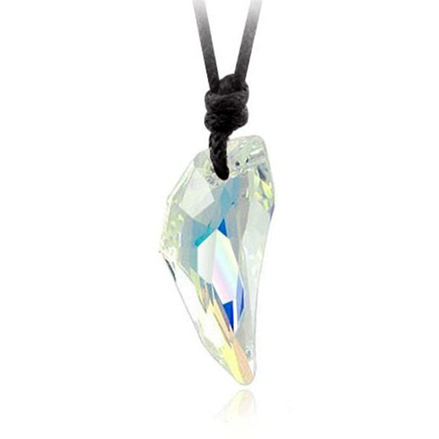 Crystal Zinc Alloy Geometric Shape Pendant Necklaces