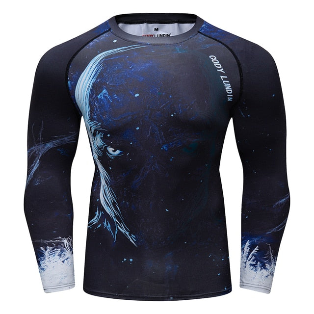 Printed Pattern Sport Men T-Shirt