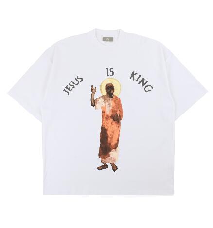 Jesus Mural Print Black T-shirts