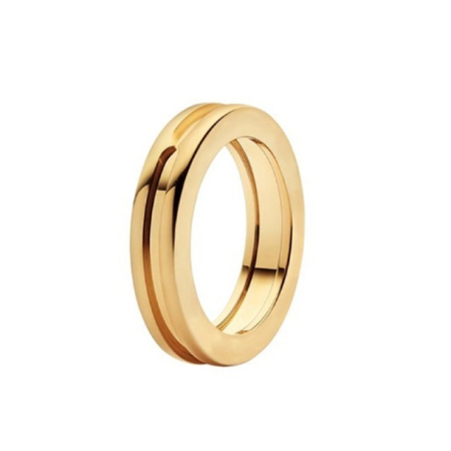 Minimalist Deep Center Metal Ring