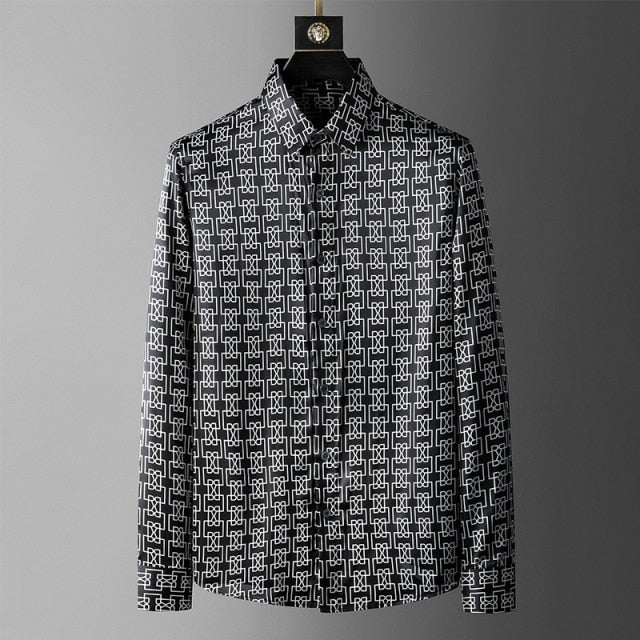 Interconnect Geometric Pattern Style Shirt