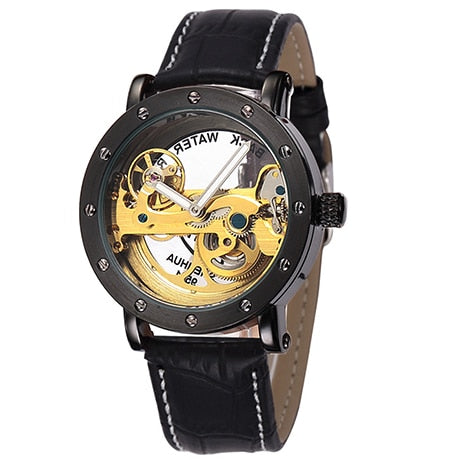 Luxury Automatic Golden Bridge Mechanical Design Men Watch