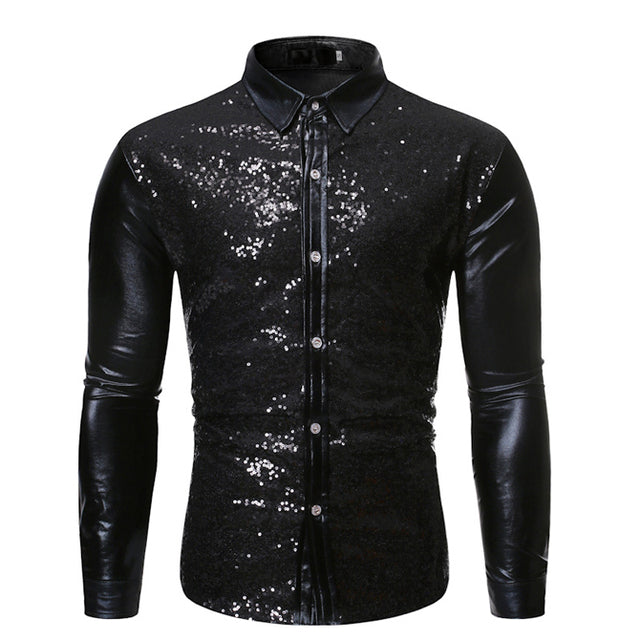 Body Shining Sequin Shirt