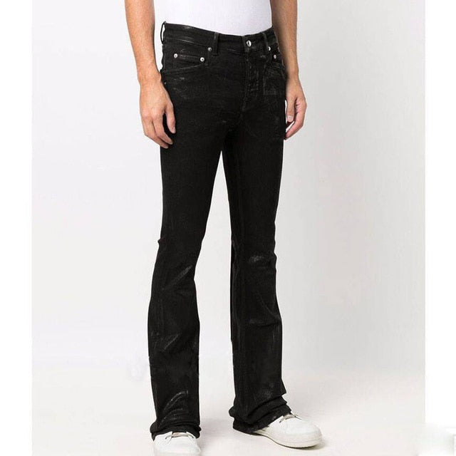 Cut Bray Ribbon Black Jeans