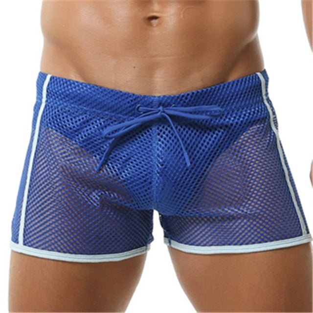 Solid Fishnet Quick Dry Men Short