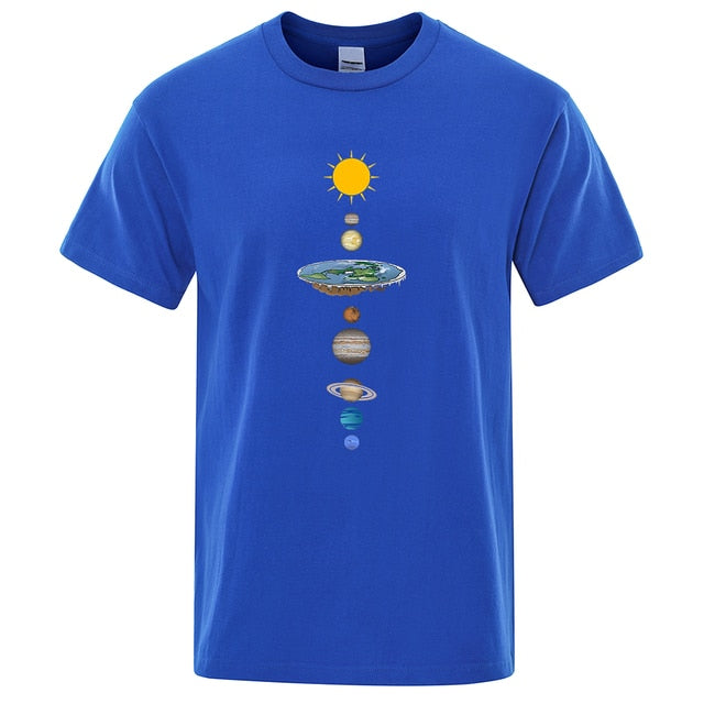 Cosmic Solar System Planets Print Man T-Shirt