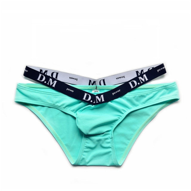 Double Band and Letter Patterned Brief Underwear