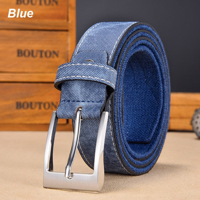 Geometric Pattern Style Canvas Belt