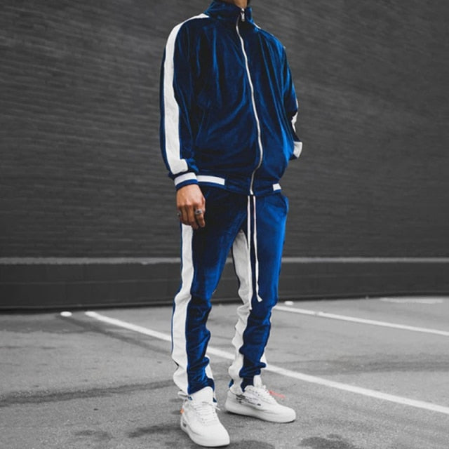 Solid Color Long Sleeves Tracksuit