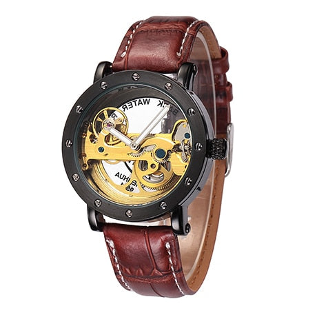 Luxury Automatic Golden Bridge Mechanical Design Men Watch