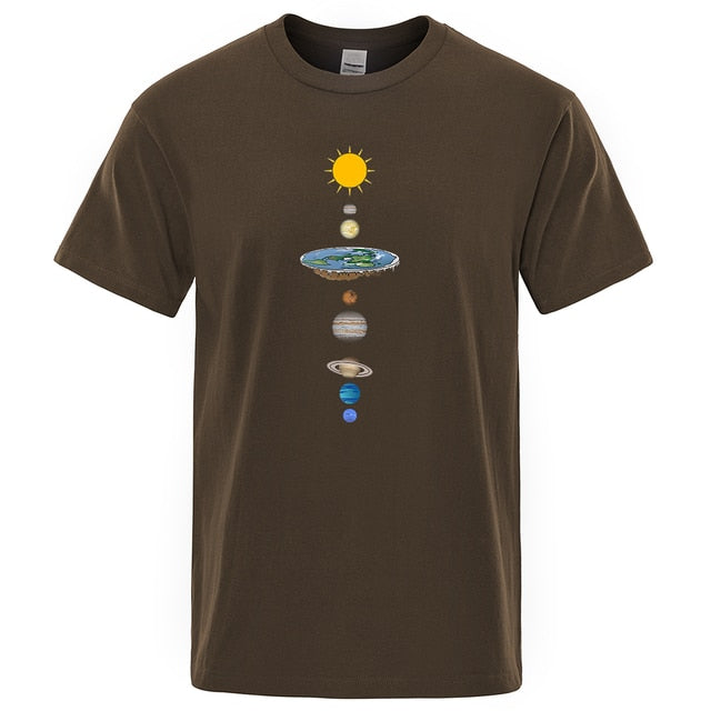 Cosmic Solar System Planets Print Man T-Shirt