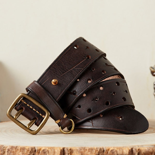 Luxury Thick Double Buckle Belt