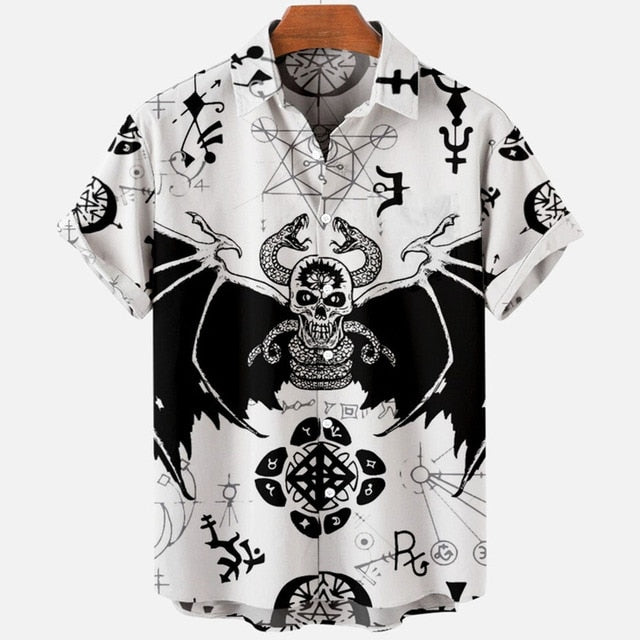 Printed Pattern Short Sleeve Shirt