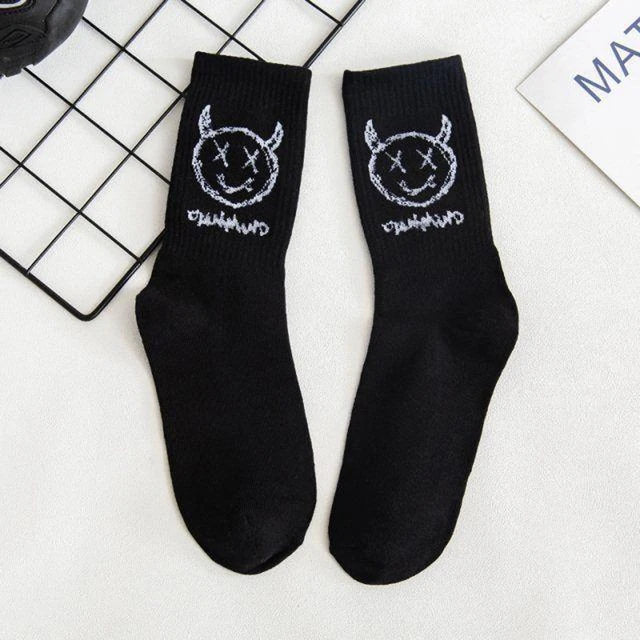 Cotton Simplicity Anime Devil Socks