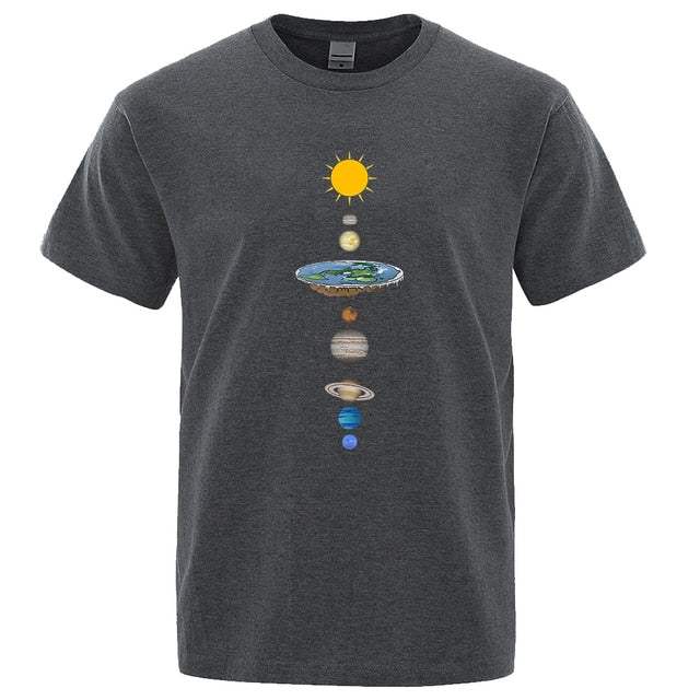 Cosmic Solar System Planets Print Man T-Shirt