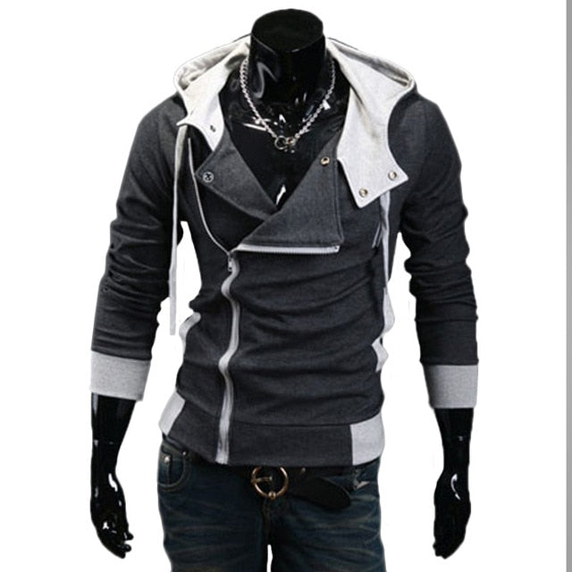 Sporty Hoodie Jacket with Zipper