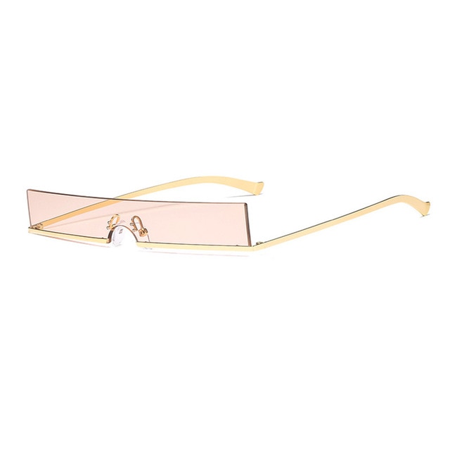 Fashion Half Frame Small Rectangle Sunglasses