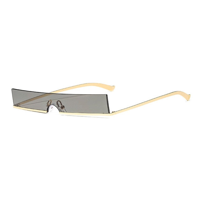 Fashion Half Frame Small Rectangle Sunglasses