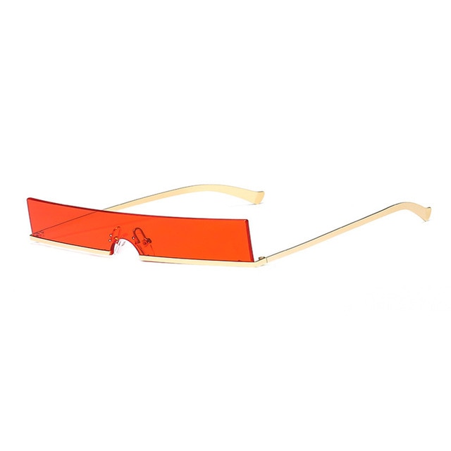 Fashion Half Frame Small Rectangle Sunglasses