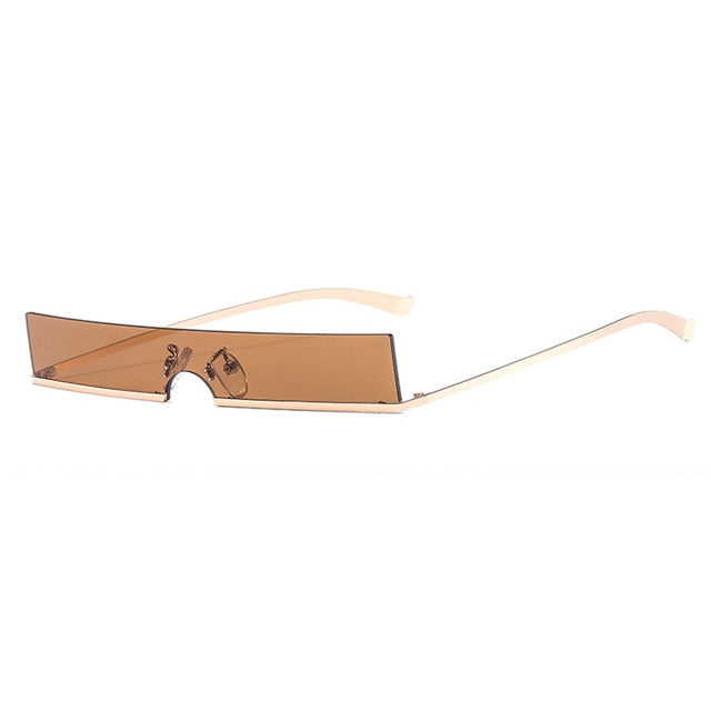 Fashion Half Frame Small Rectangle Sunglasses