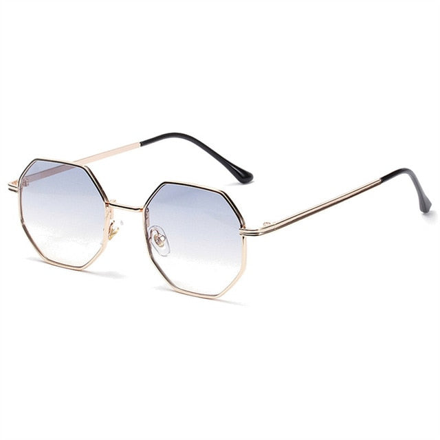 Resin Lenses Polygon Aviator Sunglasses