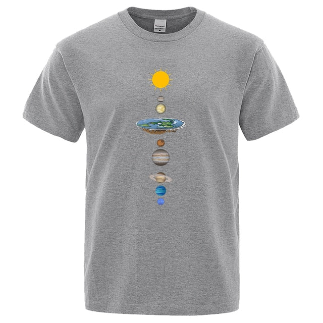 Cosmic Solar System Planets Print Man T-Shirt