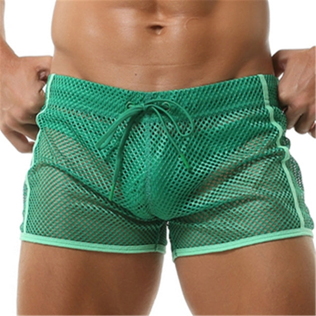 Solid Fishnet Quick Dry Men Short