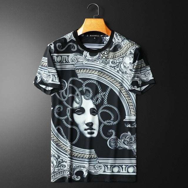 Midnight Artistic Face Printed T-Shirt