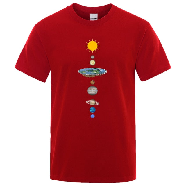 Cosmic Solar System Planets Print Man T-Shirt