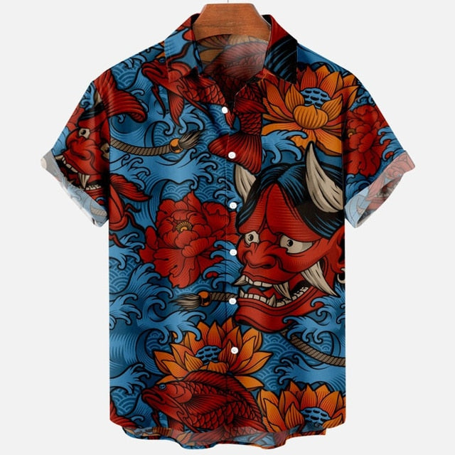 Printed Pattern Short Sleeve Shirt
