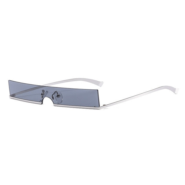 Fashion Half Frame Small Rectangle Sunglasses