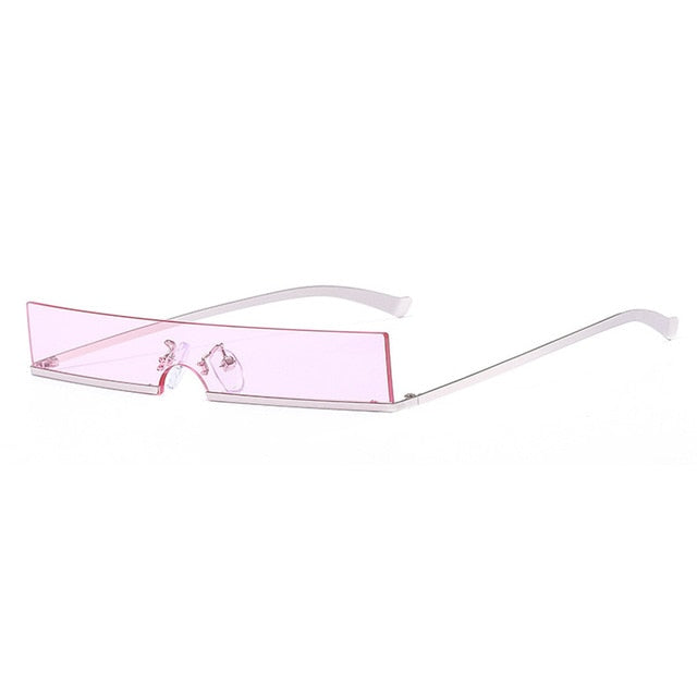 Fashion Half Frame Small Rectangle Sunglasses