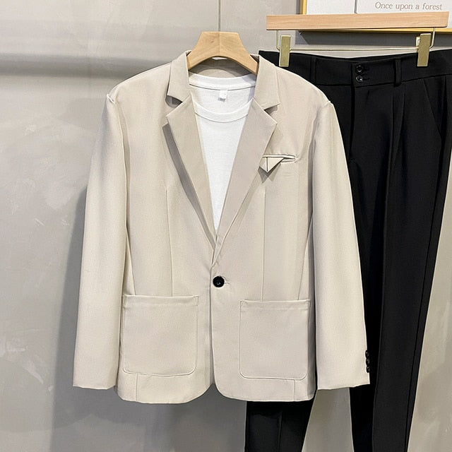 Spring Korean Button Style Blazer