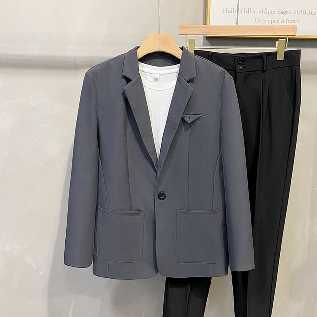 Spring Korean Button Style Blazer