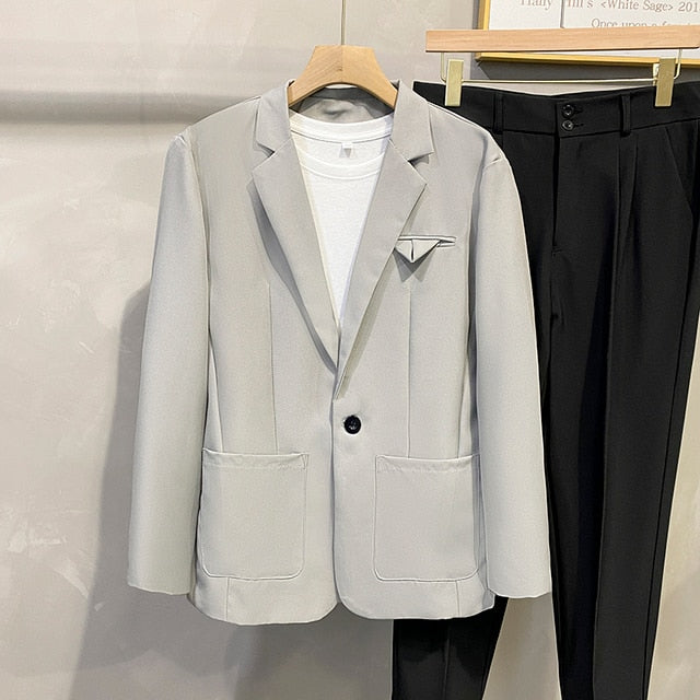 Spring Korean Button Style Blazer