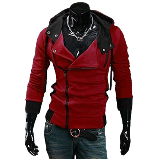 Sporty Hoodie Jacket with Zipper