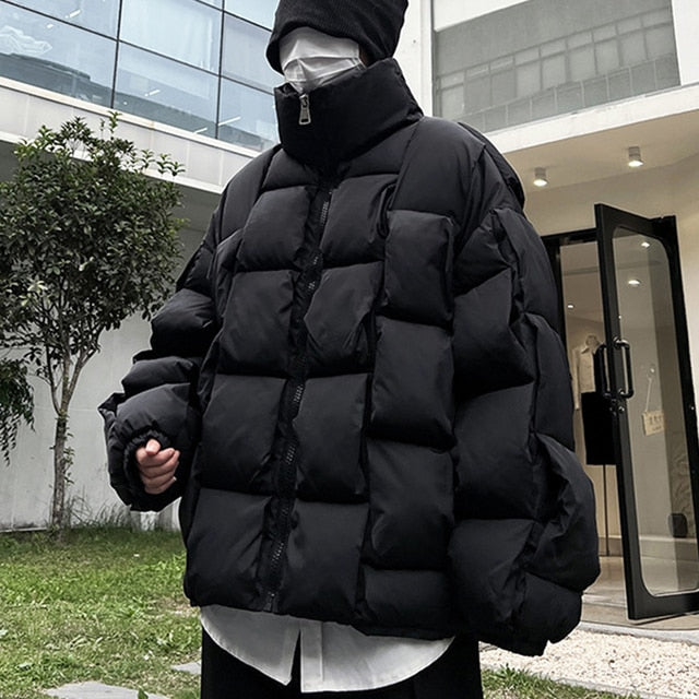 Square Weave Puffy Vest Jacket