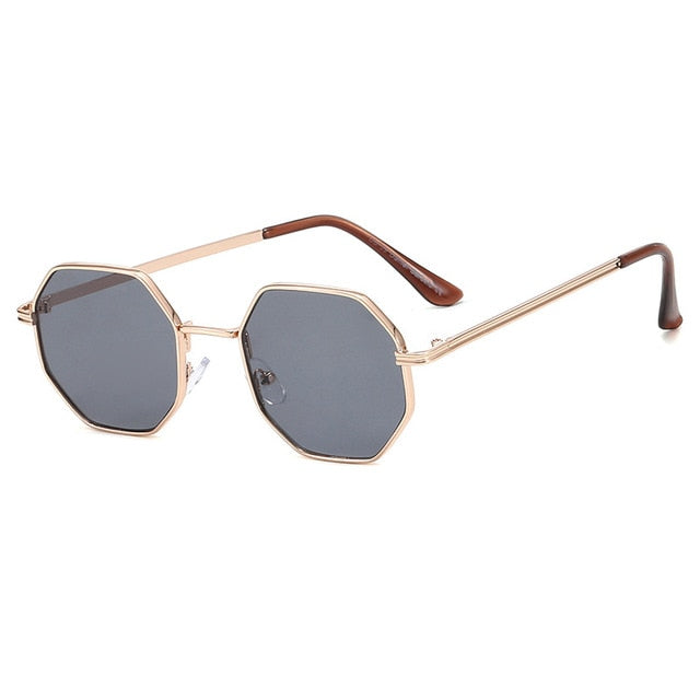 Resin Lenses Polygon Aviator Sunglasses