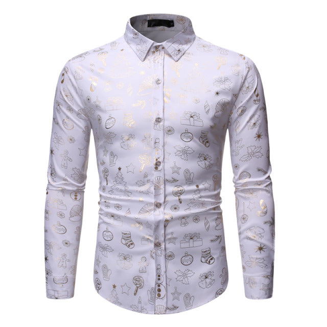 Silver Cartoon Full Printed Long Sleeve Shirt